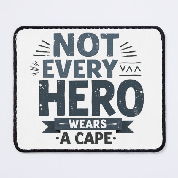 Item preview, Not Every Hero Wears a Cape – Vintage Typography Design designed and sold by Artaprintly.