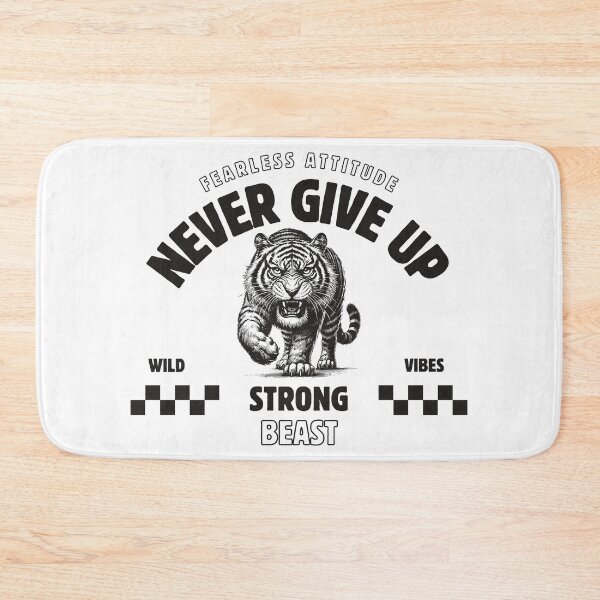 Item preview, Walking Tiger Fearless Attitude Never Give Up Strong Beast Wild Vibes  designed and sold by CreativeCrewApp.