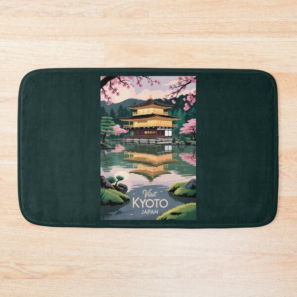 Item preview, Kyoto Japan Kinkaku-ji Illustration Travel Art Vintage designed and sold by KrisSidDesigns.