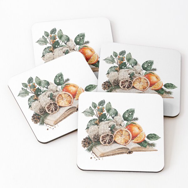 Item preview, Cozy Winter Still Life with Book and Citrus designed and sold by Anastasiia Yurevych.