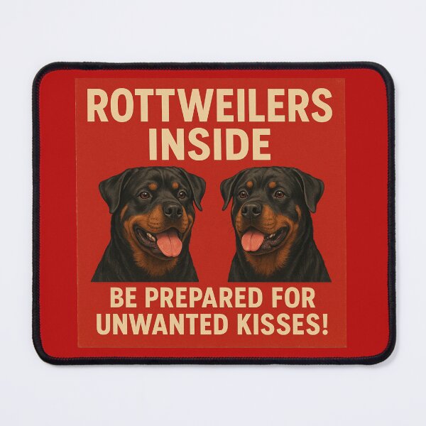Item preview, Rottweilers Inside Be Prepared for Unwanted Kisses designed and sold by 123ks.