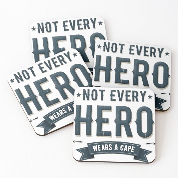 Item preview, Not Every Hero Wears a Cape – Vintage Typography Design designed and sold by Artaprintly.
