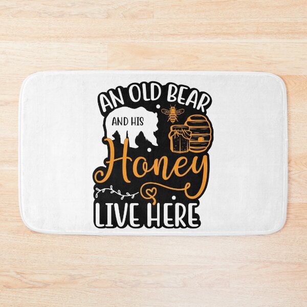 Item preview, An Old Bear and His Honey – Cute Bear and Bee Design designed and sold by AgnieszkaTees.
