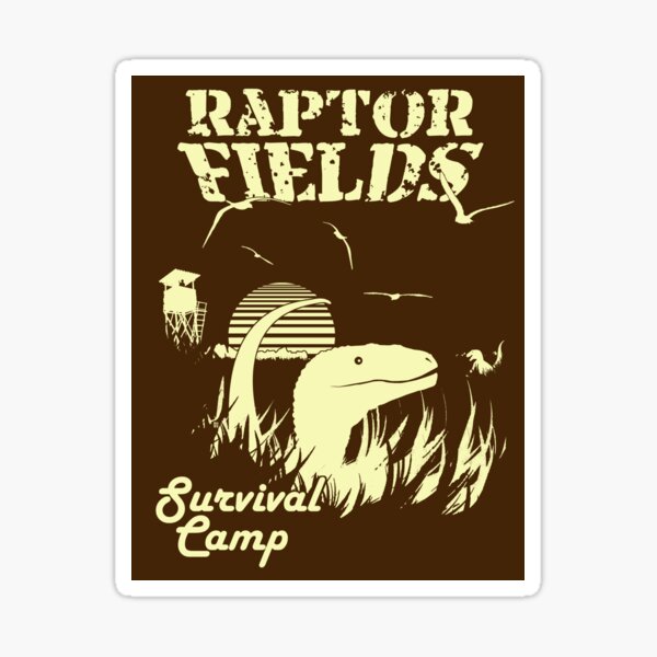 Raptor Fields Survival Camp Sticker