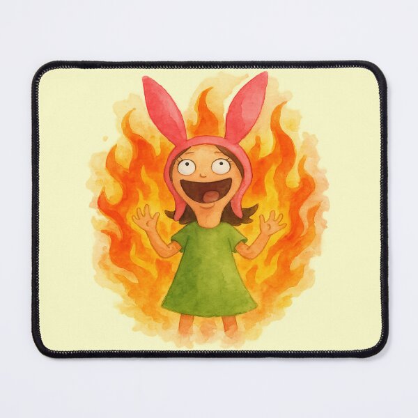 Item preview, Mischievous Louise Belcher Watercolor Art | Bob’s Burgers Fan Painting designed and sold by Beezy-Kneez.