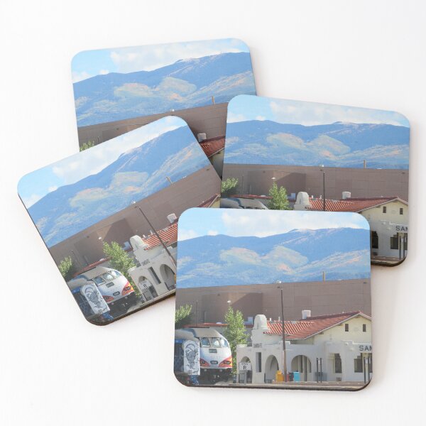 Item preview, Classic Trains, Modern Trains, Mountains, Clouds, Santa Fe, New Mexico   designed and sold by lenspiro.