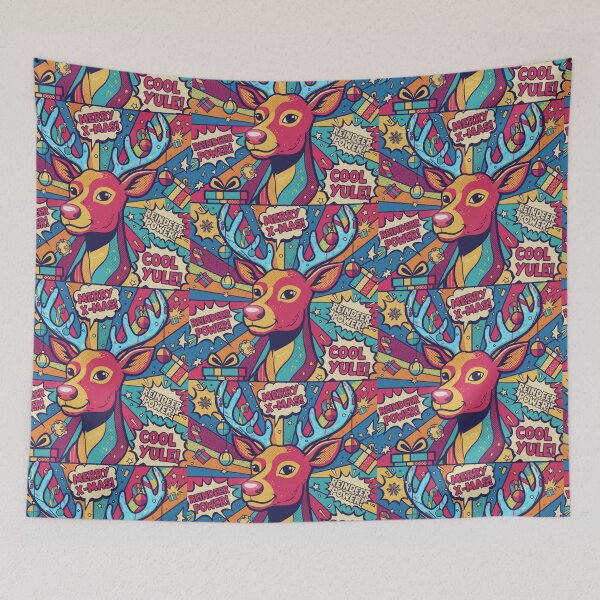 Item preview, Pop Art Reindeer - Merry Christmas Explosion designed and sold by Gletschie.