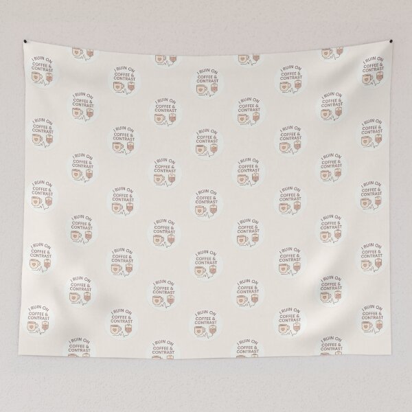 Item preview, I Run on Coffee & Contrast | Minimalist Cath Lab Line Art Design designed and sold by nastypastys.