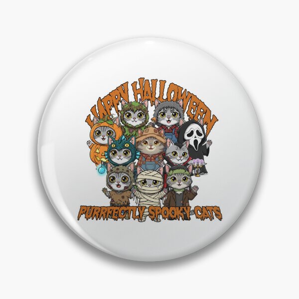 Item preview, Purrfectly Spooky Cats Halloween gang designed and sold by KarazuStudio.