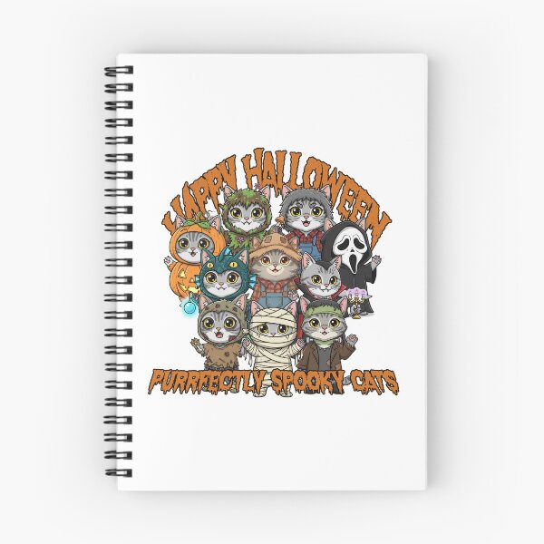 Item preview, Purrfectly Spooky Cats Halloween gang designed and sold by KarazuStudio.