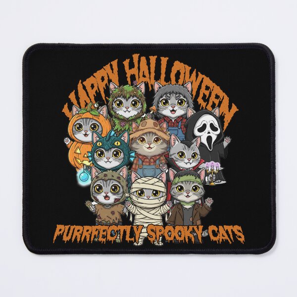 Item preview, Purrfectly Spooky Cats Halloween gang designed and sold by KarazuStudio.