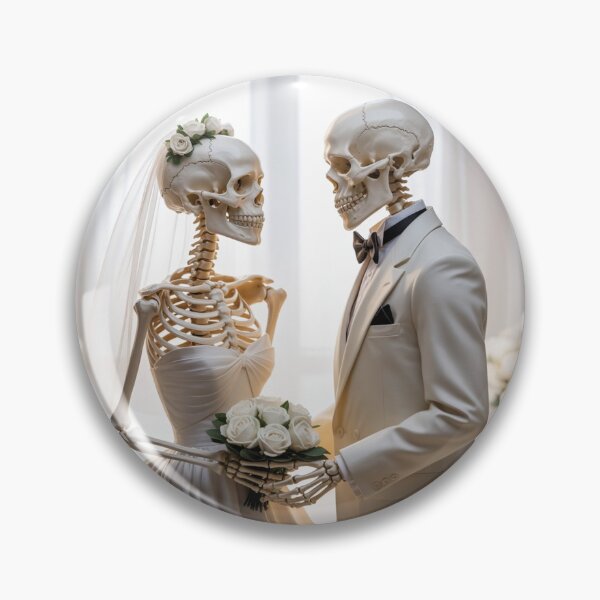 Item preview, Halloween Skeleton Wedding designed and sold by ArtQueen777.