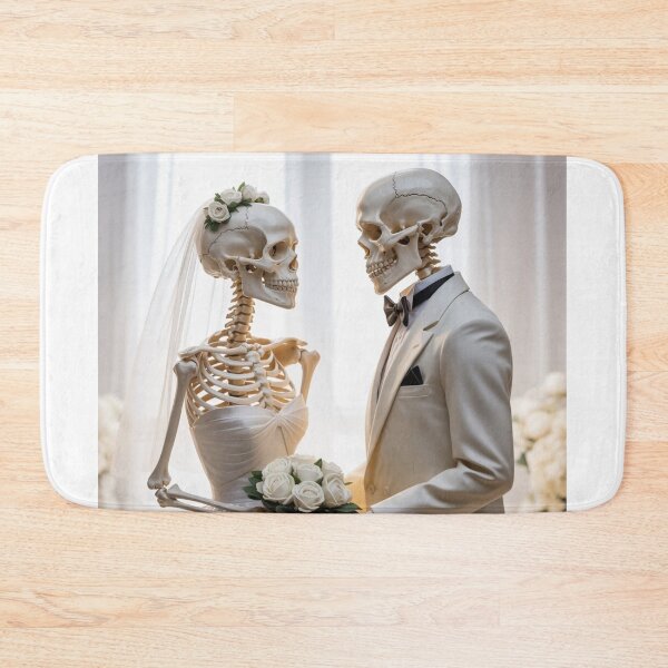 Item preview, Halloween Skeleton Wedding designed and sold by ArtQueen777.