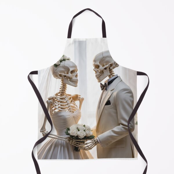 Item preview, Halloween Skeleton Wedding designed and sold by ArtQueen777.