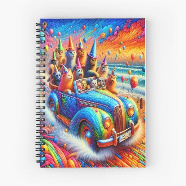 Item preview, Purrfect Joyride – Surreal Cruise of Cats and Color designed and sold by daweave77.