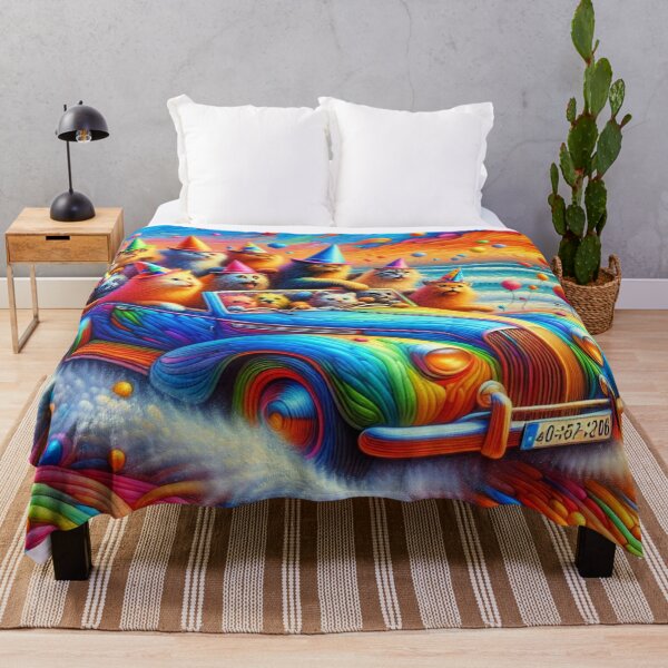 Item preview, Purrfect Joyride – Surreal Cruise of Cats and Color designed and sold by daweave77.