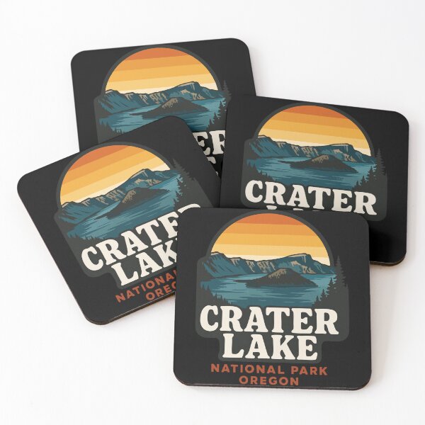 Item preview, Crater Lake National Park Oregon Retro Vintage designed and sold by TomFrontierArt.