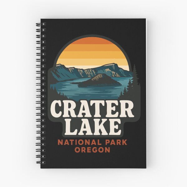 Item preview, Crater Lake National Park Oregon Retro Vintage designed and sold by TomFrontierArt.