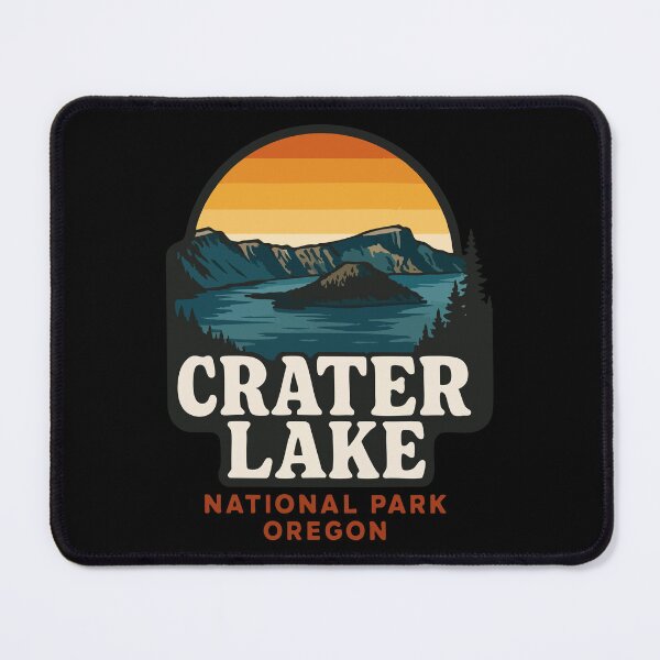 Item preview, Crater Lake National Park Oregon Retro Vintage designed and sold by TomFrontierArt.