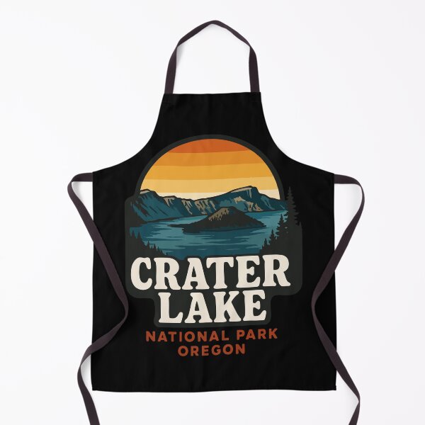 Item preview, Crater Lake National Park Oregon Retro Vintage designed and sold by TomFrontierArt.