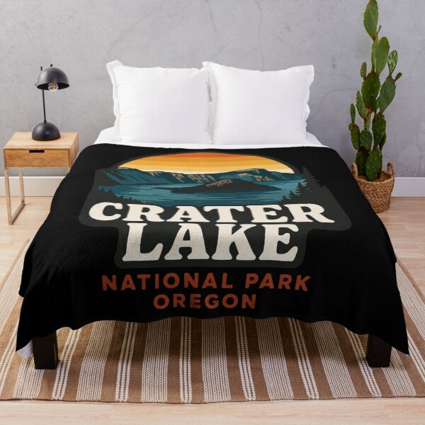 Item preview, Crater Lake National Park Oregon Retro Vintage designed and sold by TomFrontierArt.