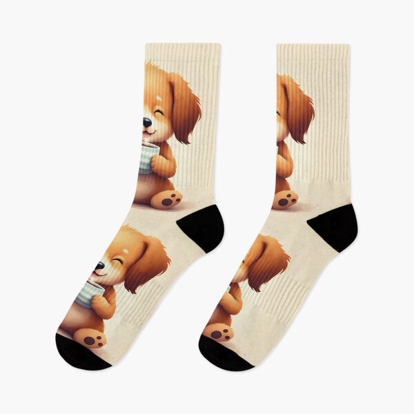Item preview, Sweet Morning Puppy in a Coffee Cup designed and sold by Ink-Lift Creations.