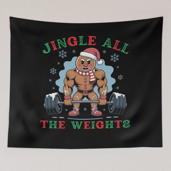 Item preview, Gingershred man Funny Christmas bodybuilding gym designed and sold by snowry.
