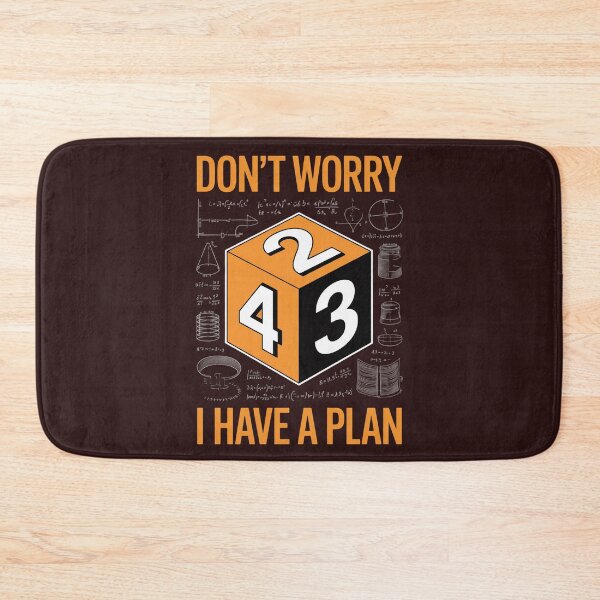 Item preview, Don’t Worry I Have a Plan – Funny Math Geek designed and sold by PrintAtelier.