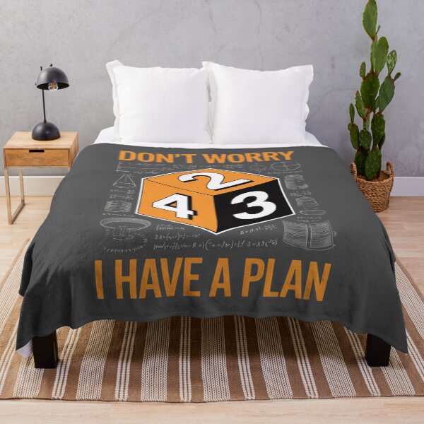 Item preview, Don’t Worry I Have a Plan – Funny Math Geek designed and sold by PrintAtelier.