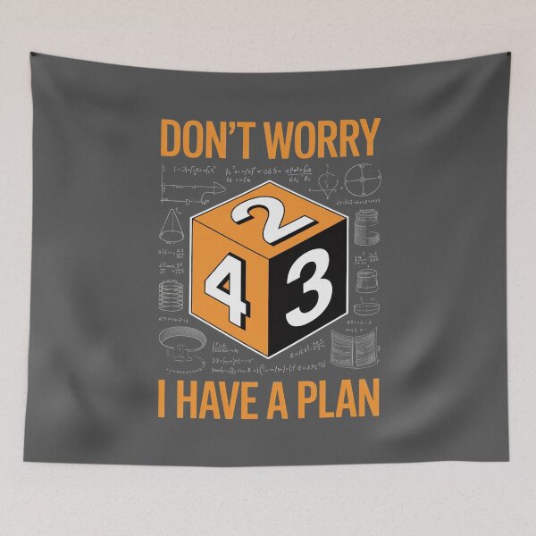 Item preview, Don’t Worry I Have a Plan – Funny Math Geek designed and sold by PrintAtelier.