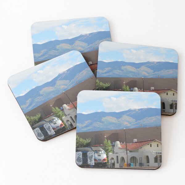 Item preview, Classic Trains, Modern Trains, Mountains, Clouds, Santa Fe, New Mexico  designed and sold by lenspiro.