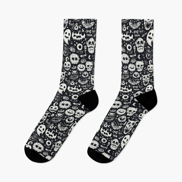 Item preview, A fun pattern with monsters ghosts and spooky pumpkins. designed and sold by Piotrek0001.