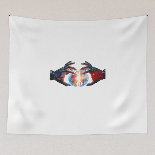 Item preview, Cyberpunk Tech War, Futuristic Global Power Clash designed and sold by chipmuckdesignn.