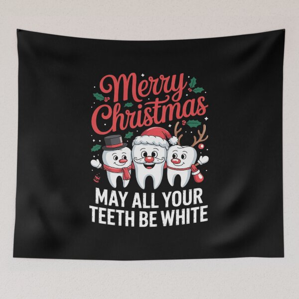 Item preview, Merry Christmas Teeth Be White Dentist Xmas Dental  designed and sold by KonstanKoraner.