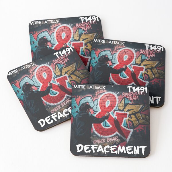 Item preview, ATT&CK T1491 - Defacement designed and sold by MITRE ATT&CK.