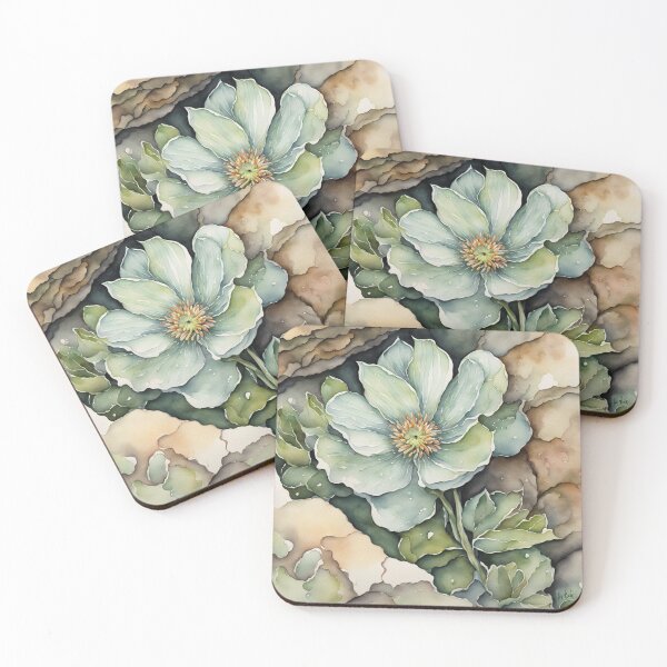 Item preview, Calm Green Palette Flower  designed and sold by IvaRenee.