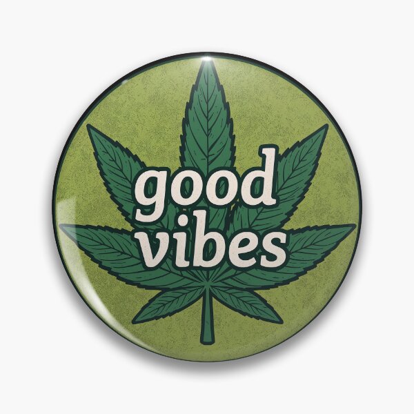 Item preview, Good Vibes Hemp Leaf Sticker designed and sold by Cotton-Vibe.
