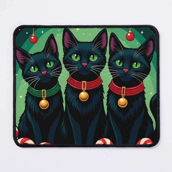 Item preview,  Holiday Black Cats designed and sold by PolinaMirralisa.