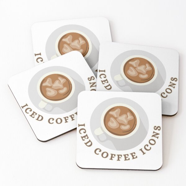 Item preview, Iced coffee icons designed and sold by serenebookworm.