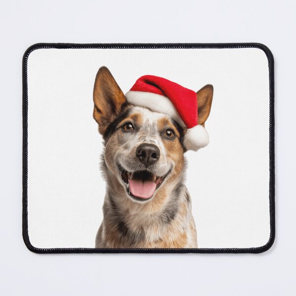 Item preview, Australian Cattle dog with Christmas Hat – Festive Australian Cattle dog Xmas Design designed and sold by LazyOwlStore.