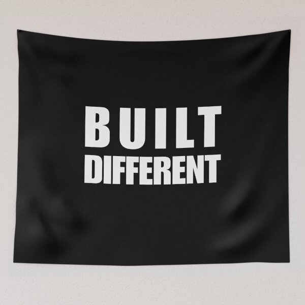 Item preview, Built Different – Motivational Strength & Mindset Design designed and sold by DailyStrength.