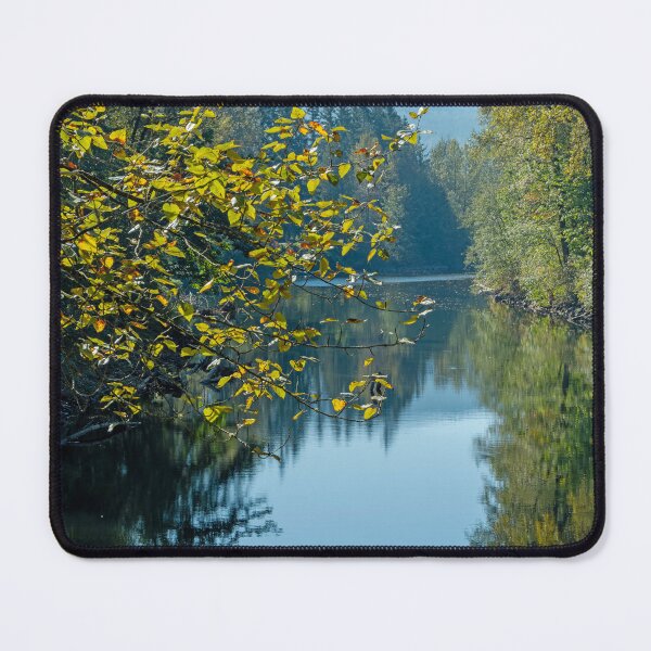 Item preview, Peaceful autumn scene of the Snoqualmie River designed and sold by lisavonbiela.