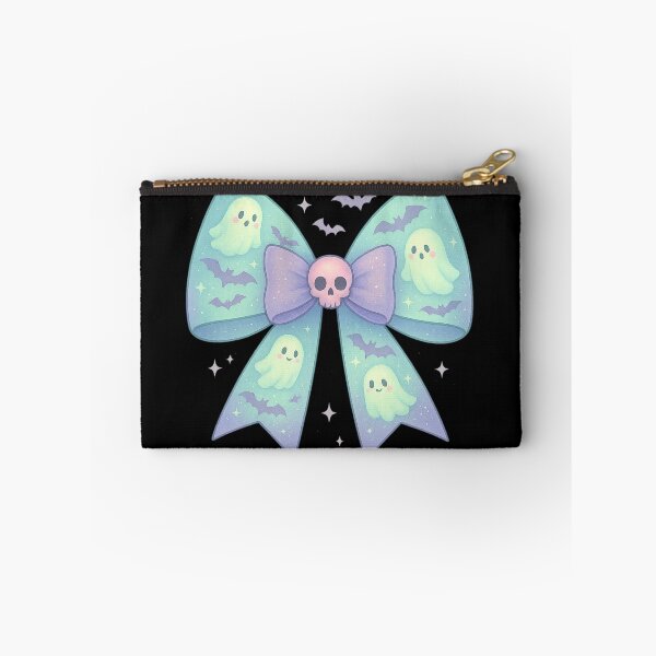 Item preview, Pastel Ghost Bat Bow Kawaii Halloween Art designed and sold by ChaaiTee.