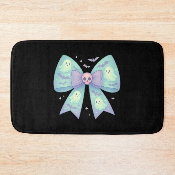 Item preview, Pastel Ghost Bat Bow Kawaii Halloween Art designed and sold by ChaaiTee.