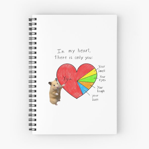 Item preview, Funny Hamster Heart Pie Chart — In My Heart There Is Only You Joke designed and sold by Colorful-Garden.