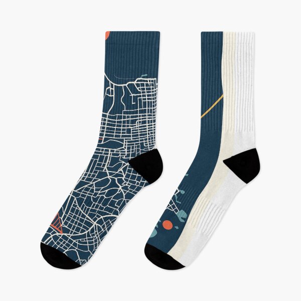 Item preview, Minimalist geometric map of San Francisco designed and sold by Pink & California.