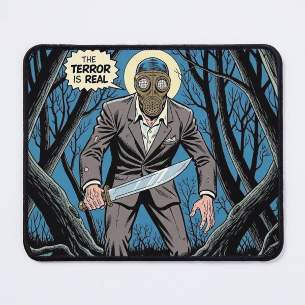 Item preview, Experiment 1: The Gas Mask Killer | Retro Horror Vintage Comic Book Cover designed and sold by Grass04.