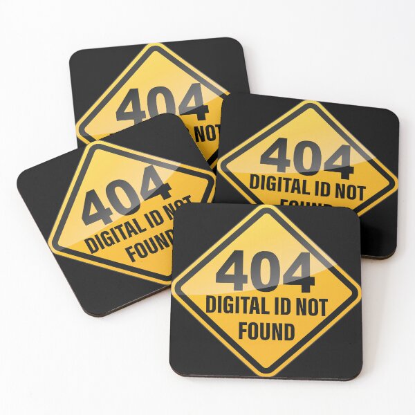 Item preview, 404 Digital ID Not Found Road Sign - Funny Anti Digital ID UK Protest designed and sold by pemperos.