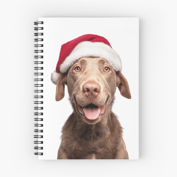 Item preview, Chesapeake Bay Retriever with Christmas Hat – Festive Chessie dog Xmas Design designed and sold by LazyOwlStore.