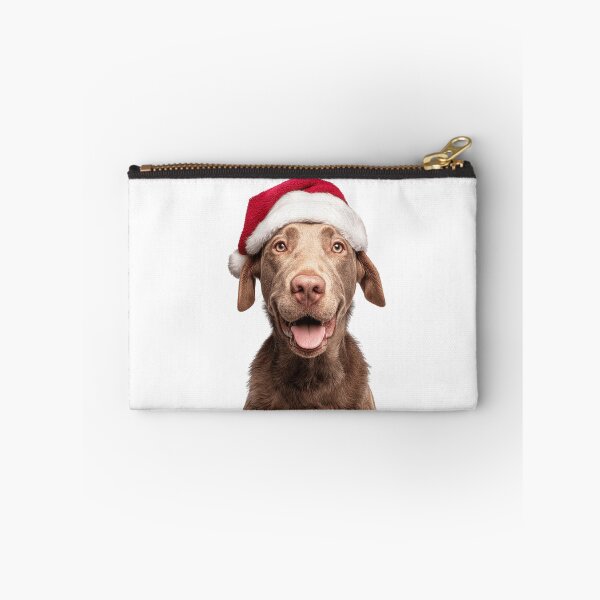 Item preview, Chesapeake Bay Retriever with Christmas Hat – Festive Chessie dog Xmas Design designed and sold by LazyOwlStore.